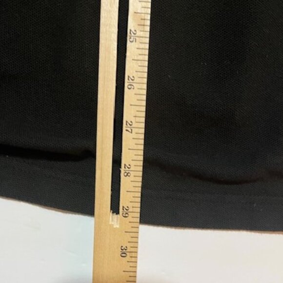 Chaps Men's Small Polo Shirt Black White Crest Logo Short Sleeve Cotton Weave - Picture 6 of 7